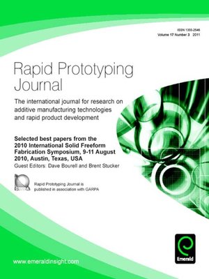 cover image of Rapid Prototyping Journal, Volume 17, Issue 3